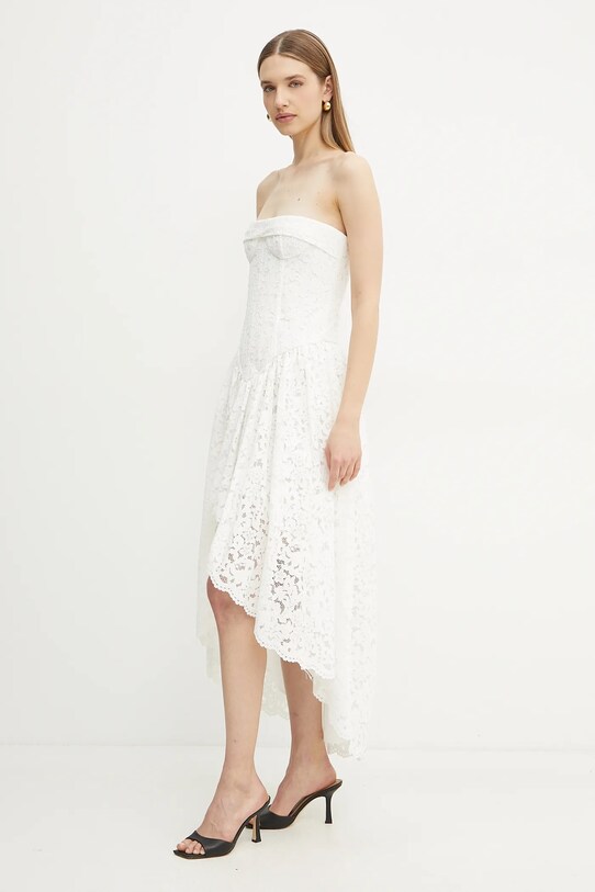 Bardot rochie 59843DB alb SS25
