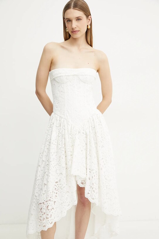 Bardot rochie alb 59843DB