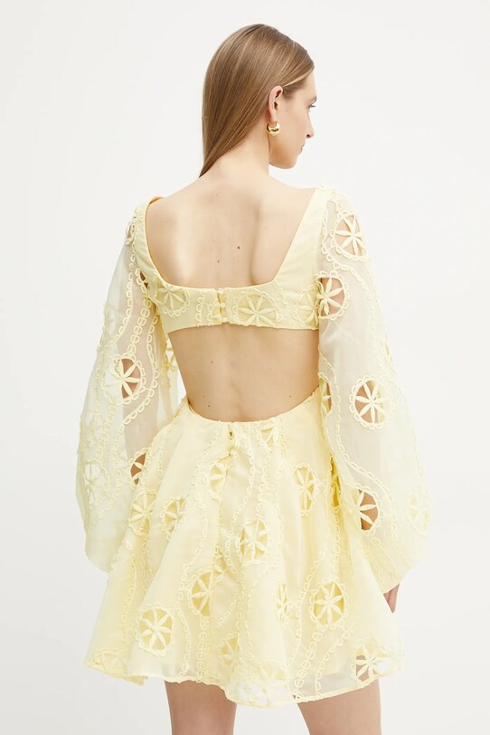 Îmbrăcăminte Bardot rochie 59858DB galben