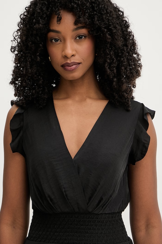 Morgan sukienka kopertowa RWANY czarny RWANY