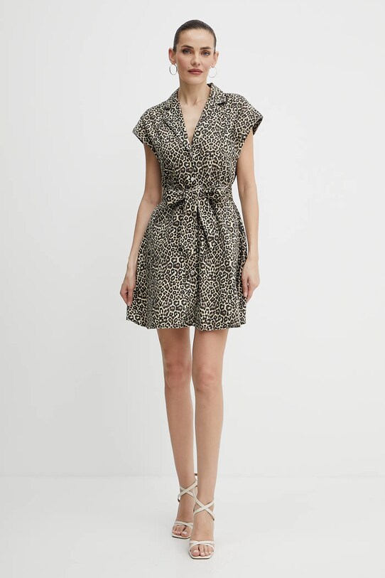 Morgan sukienka jeansowa REVAM REVAM beżowy SS25