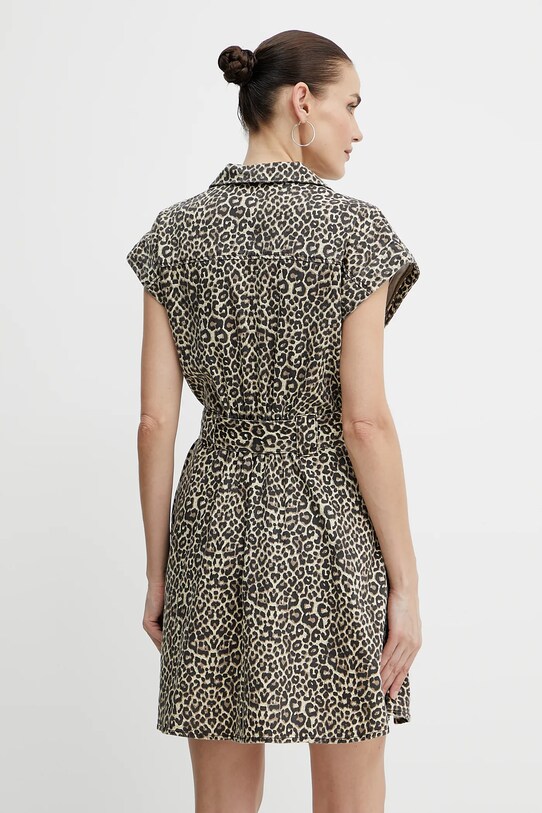 Odzież Morgan sukienka jeansowa REVAM REVAM beżowy