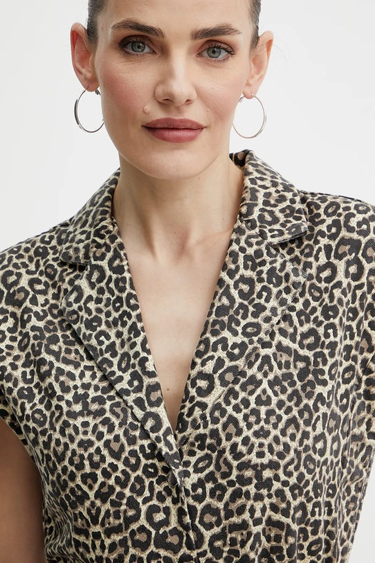 Morgan sukienka jeansowa REVAM beżowy REVAM