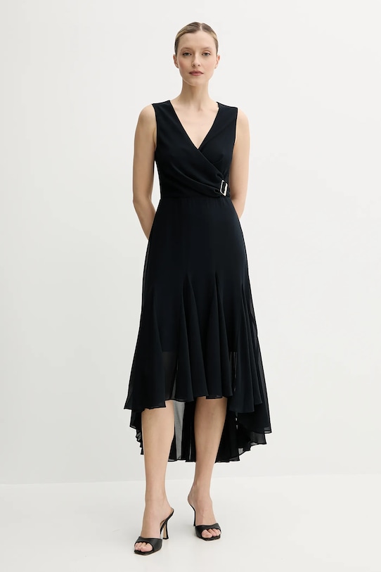 Morgan vestito REEL midi nero REEL