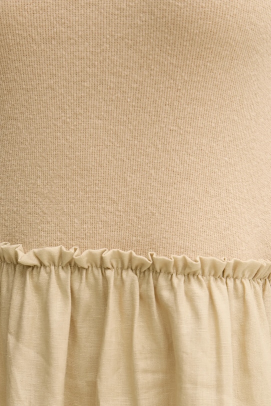 MAX&Co. sukienka lniana beżowy 2516621034200