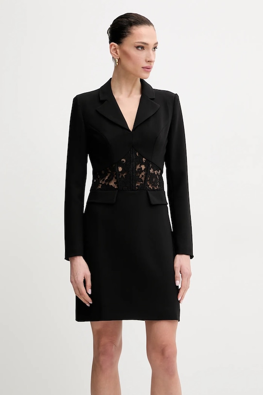 Šaty Morgan RCORSE s elastanom čierna RCORSE