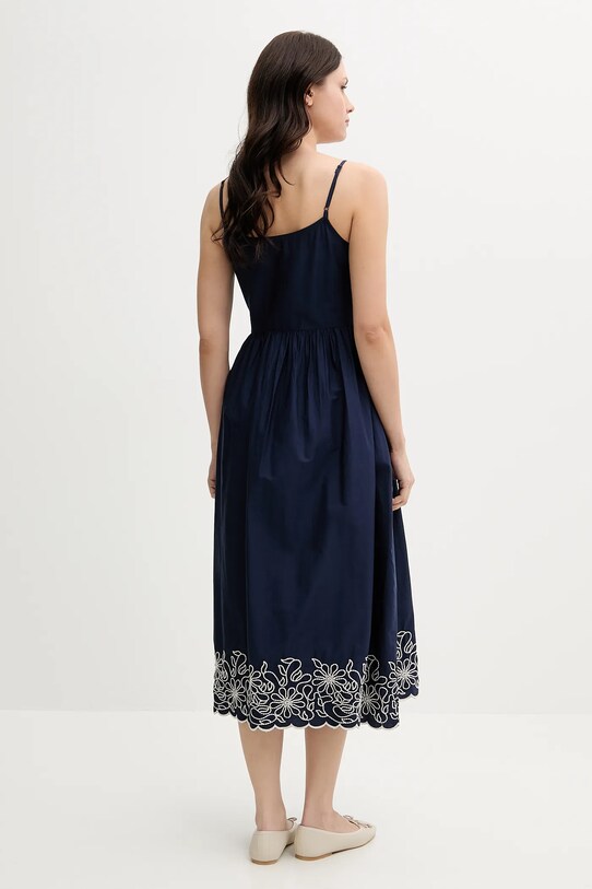 Îmbrăcăminte United Colors of Benetton rochie din bumbac 4KUSDV0B7 bleumarin