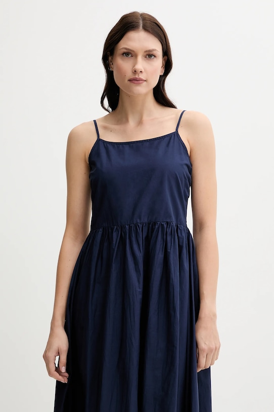 United Colors of Benetton rochie din bumbac bleumarin 4KUSDV0B7