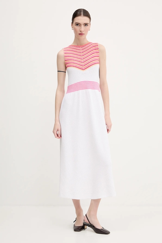 United Colors of Benetton sukienka wzorzyste różowy 1194EV02A