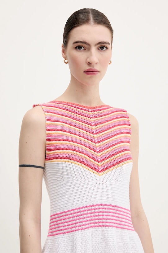 United Colors of Benetton sukienka różowy 1194EV02A