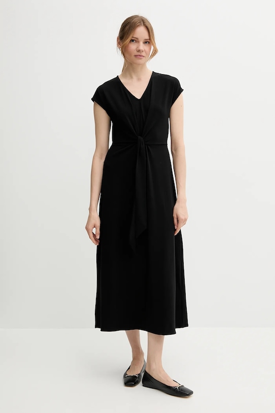 United Colors of Benetton sukienka 3FJHDV01T czarny SS25