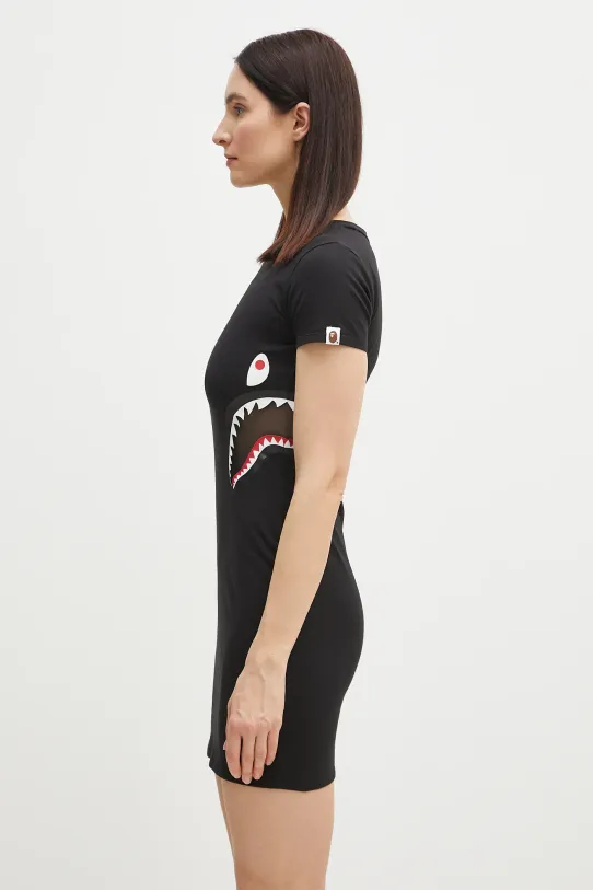 Рокля A Bathing Ape Shark Jersey 1L30235002 черен SS25