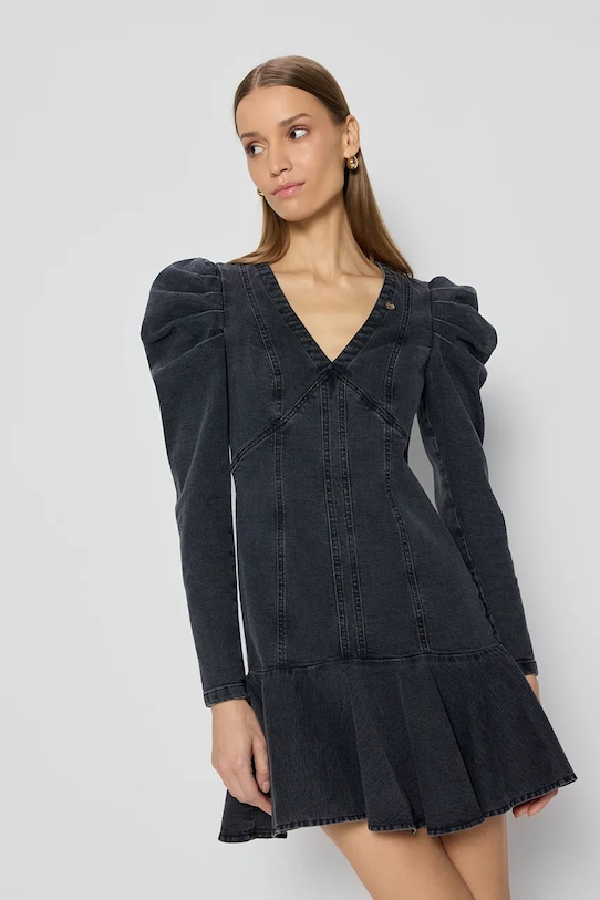 Bizuu sukienka jeansowa ADEMY ADEMY.CZARNY.SS25 szary