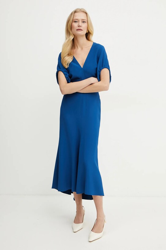 Šaty Victoria Beckham 1225WDR006381A modrá SS25