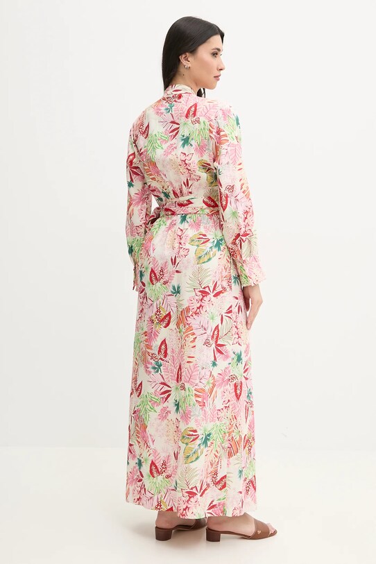 Melissa Odabash ruha vászonkeverékből MO.MELINA rózsaszín SS25