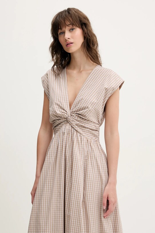 Φόρεμα Abercrombie & Fitch μπεζ KI159.5581.106