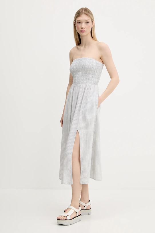 Hollister Co. rochie din in KI359.1209.104 gri SS25