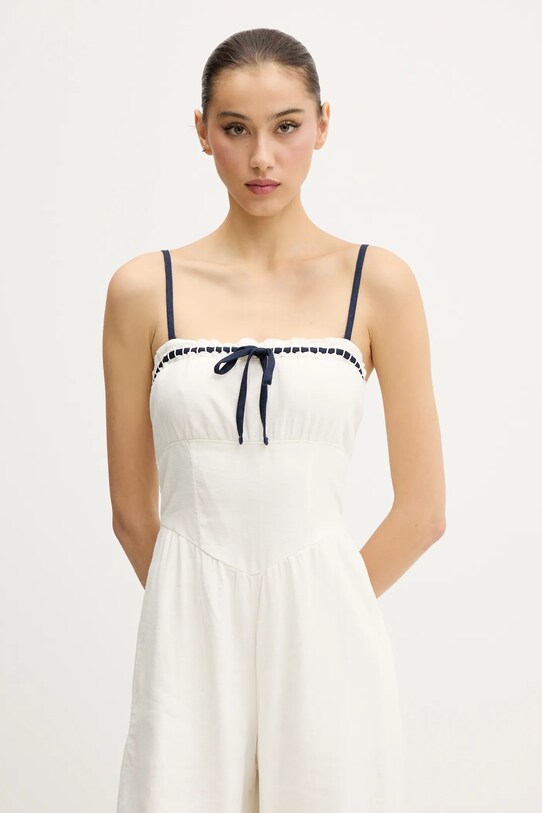 Hollister Co. salopetă din in bej KI359.5044.101