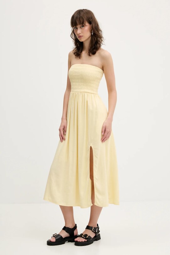 Hollister Co. sukienka KI359.5045.800 żółty SS25