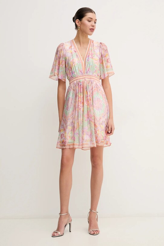 Šaty s prímesou hodvábu Hale BOB Jaliyah 4ZCA610A zelená SS25