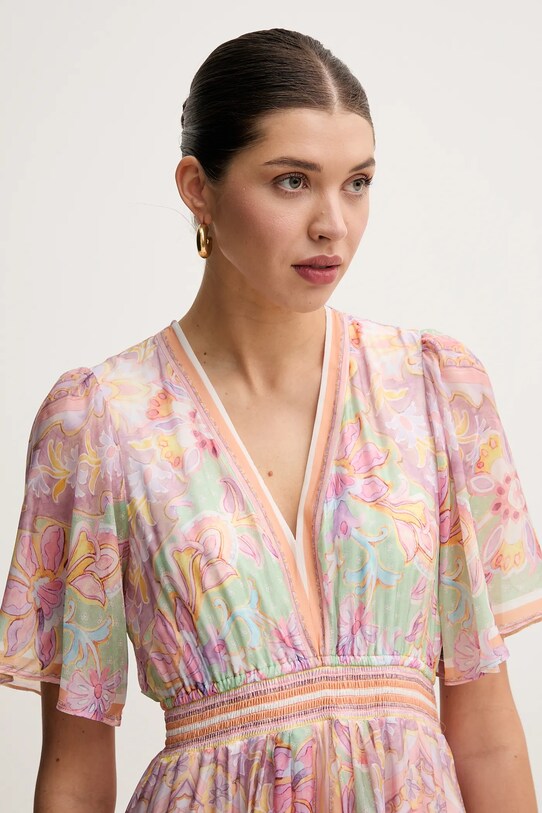 Šaty s prímesou hodvábu Hale BOB Jaliyah zelená 4ZCA610A