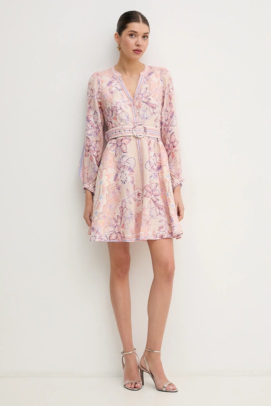 Hale BOB vestito di lino Miranda 4ZCA612A rosa SS25