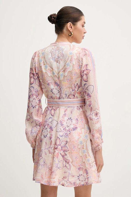 Abbigliamento Hale BOB vestito di lino Miranda 4ZCA612A rosa