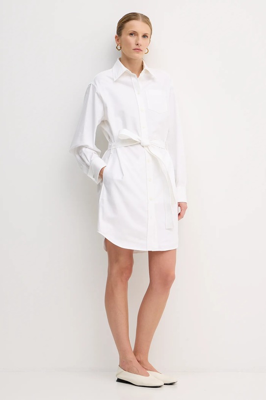 Bavlnené šaty Kenzo FF52RO4059LO.01 biela SS25