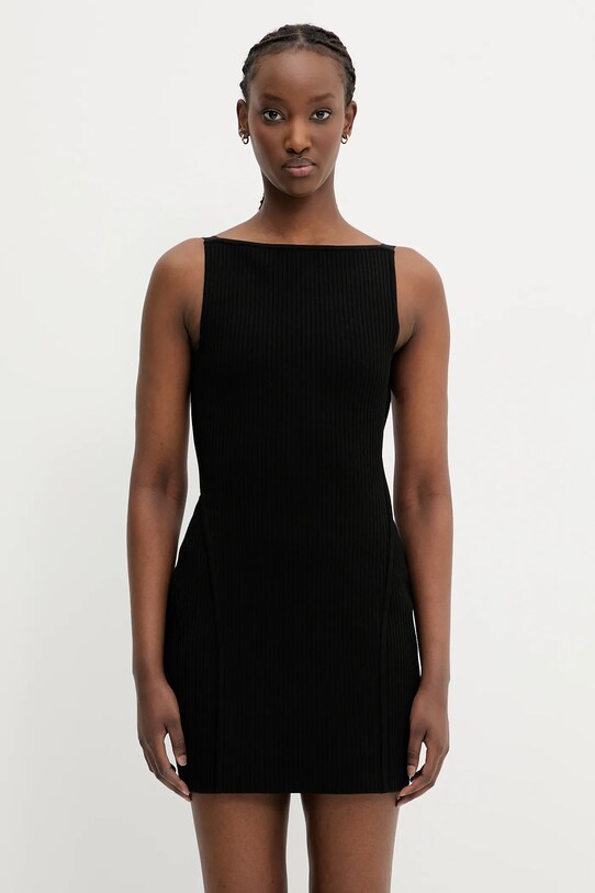 Sportmax vestito Monviso tessuto elasticizzato nero 2512321014600