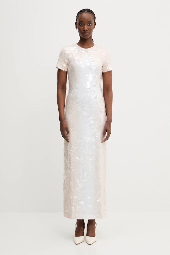 Φόρεμα Sportmax Ranghi με ελαστάν μπεζ 2512621072600