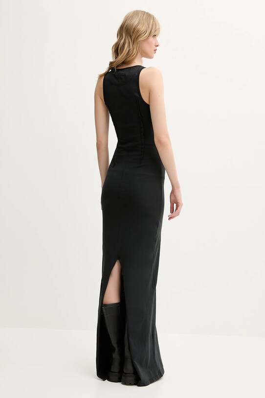 MM6 Maison Margiela sukienka bawełniana S62DG0048.M20108.899 czarny SS25