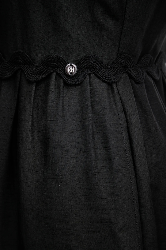 Pedro del Hierro sukienka z domieszką lnu 3819824 czarny