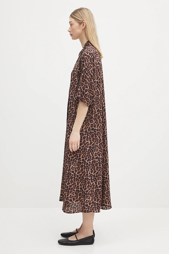 Anine Bing sukienka Julia Dress A.02.0491 brązowy SS25