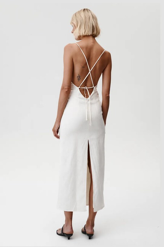 Odzież Undress Code sukienka lniana Havana Dress 898 beżowy