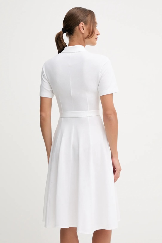 Ruházat Lacoste pamut ruha EF9621 fehér