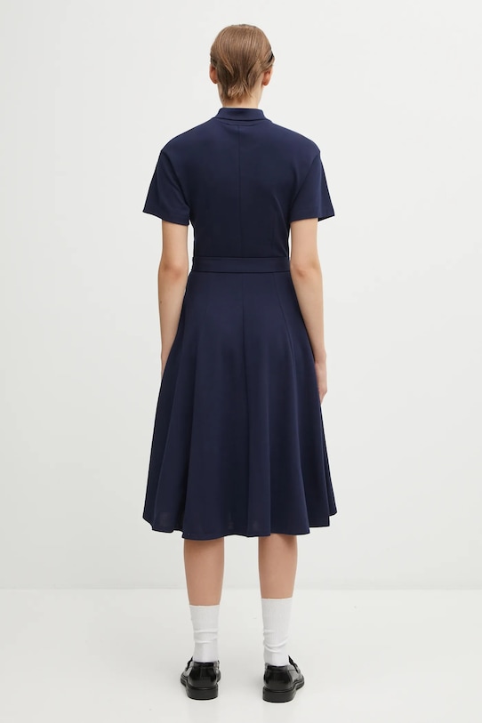 Одяг Бавовняна сукня Lacoste EF9621 темно-синій