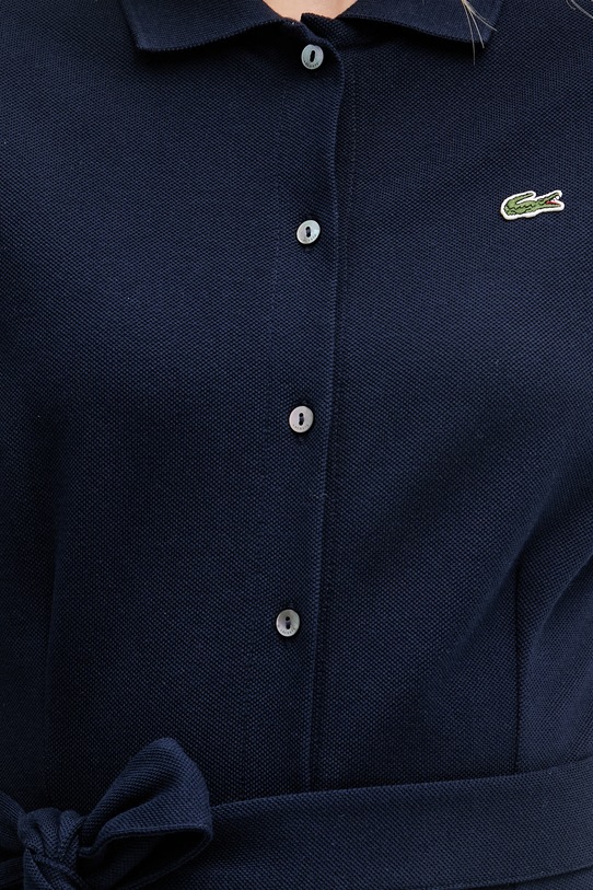 Lacoste letné šaty bavlnené EF9621 tmavomodrá