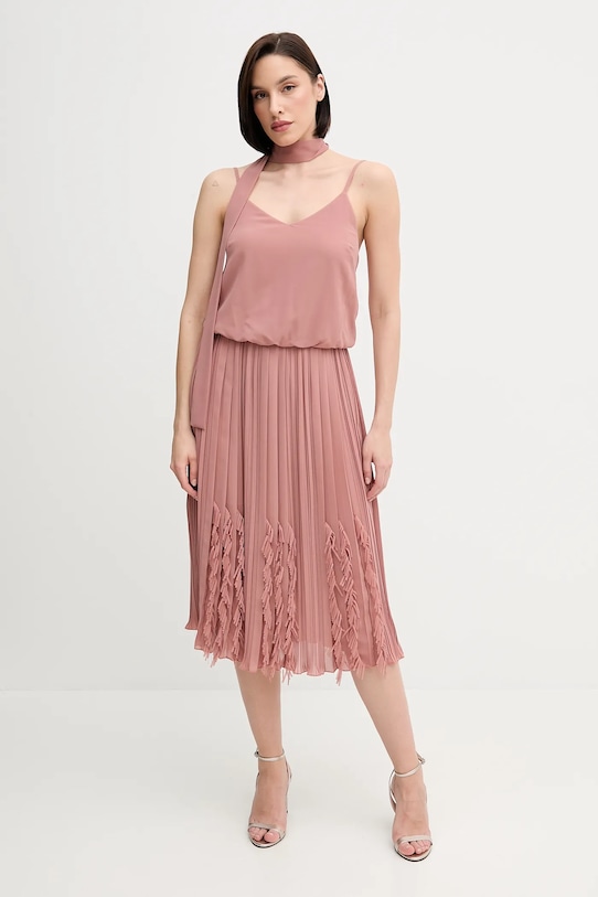 Рокля Sandro Ferrone S18XBERYKER оранжев SS25