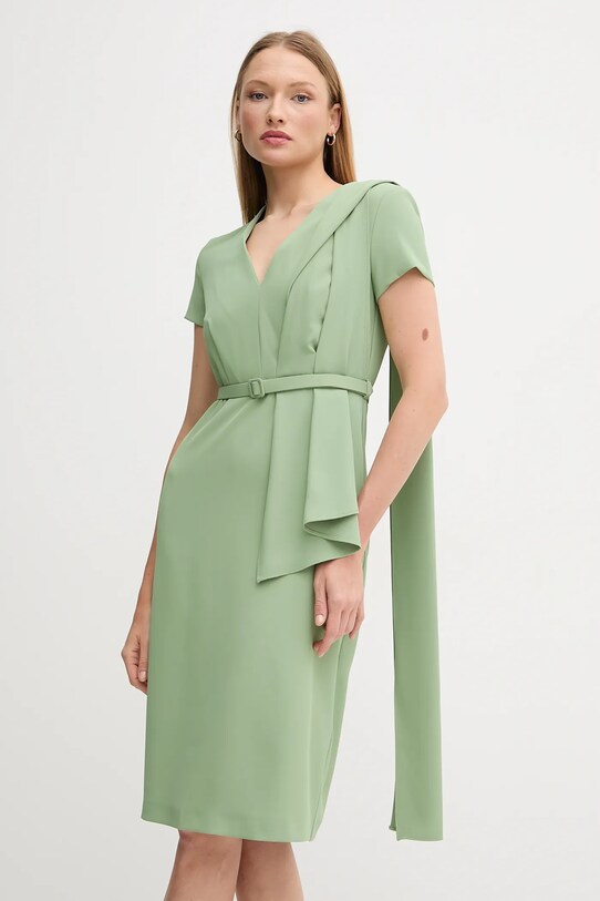 Sandro Ferrone rochie S23XBEBALDACCHINI verde SS25