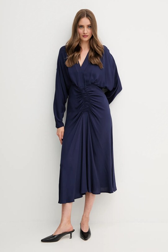 Φόρεμα Sandro Ferrone S31XBESARAH σκούρο μπλε SS25