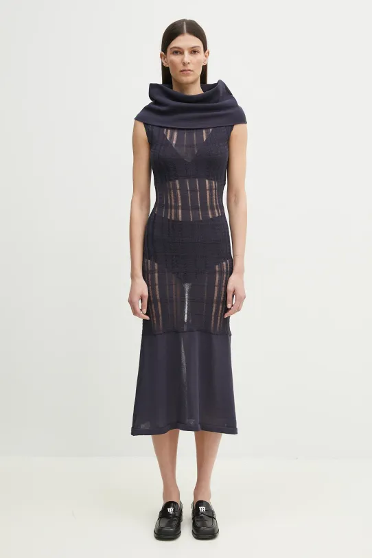 Our Legacy vestito Cover aderente blu navy W2253CWN