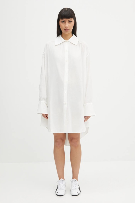 Pamučna haljina Our Legacy Gale oversize bijela W2257GW