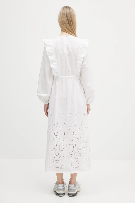 Odzież A.P.C. sukienka bawełniana Robe Ginger COHFF.F35154 biały