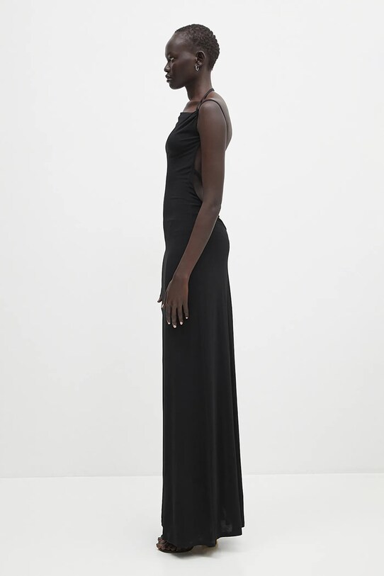 Сукня Marine Serre Draped Jersey Thong WDR335A.CJER0022 чорний SS25