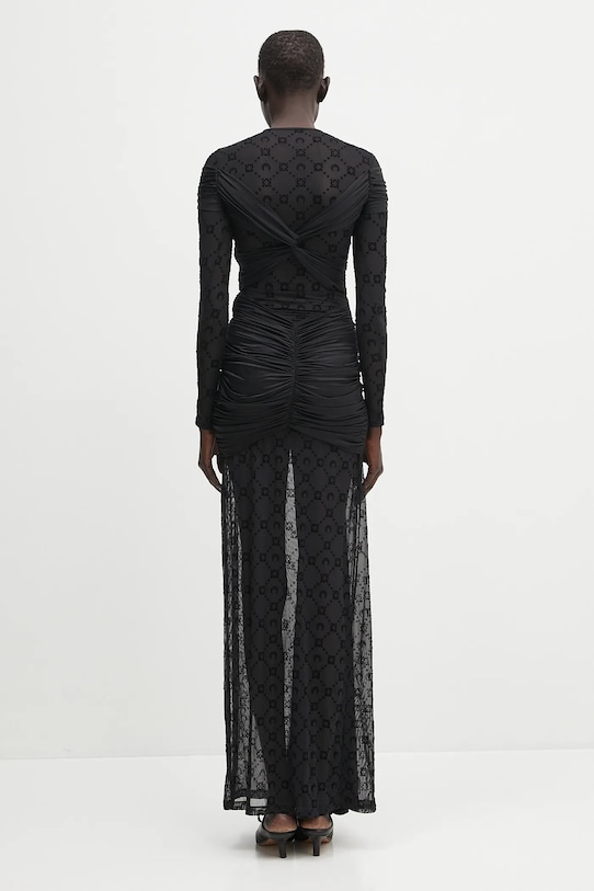 Clothing Marine Serre dress Draped Jersey Knotted WDR339A.RJER0018 black