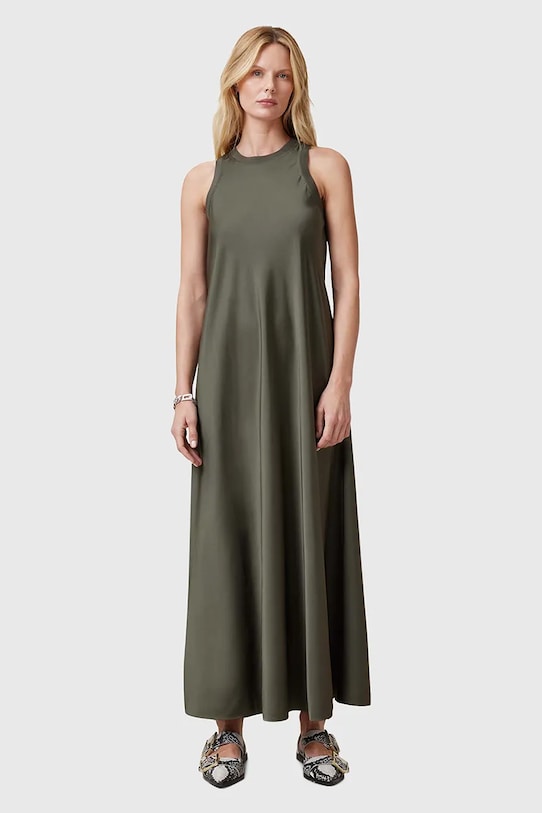 AllSaints sukienka AIDA z elastanem zielony W082DC