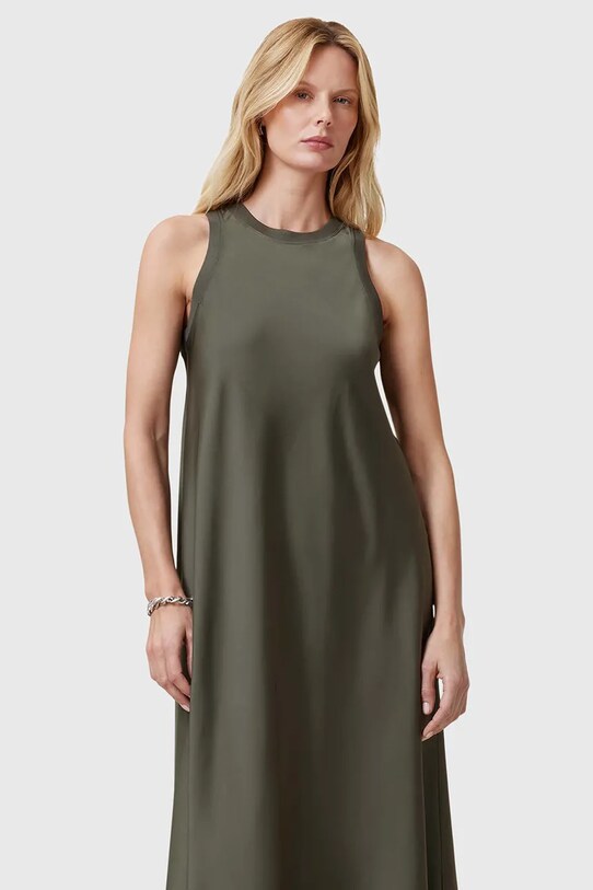 AllSaints sukienka AIDA W082DC zielony SS25