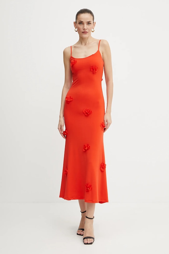 Bardot ruha vállas piros 59301DB