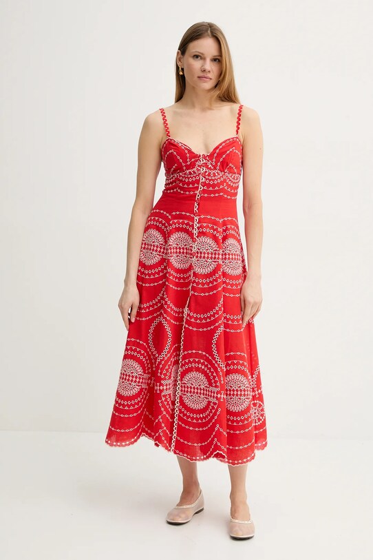 Сукня Charo Ruiz Ibiza Catta 254612 червоний SS25