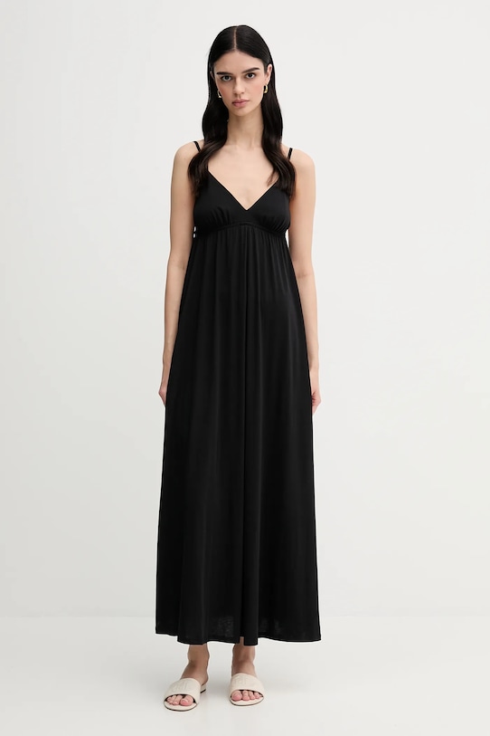 United Colors of Benetton sukienka 3Q225V00Y czarny SS25